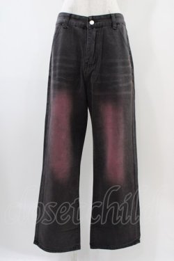 画像1: NieR Clothing / バックプリントパンツ  グレー H-25-10-22-005-PU-PA-KB-ZH