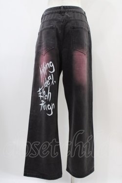 画像2: NieR Clothing / バックプリントパンツ  グレー H-25-10-22-005-PU-PA-KB-ZH