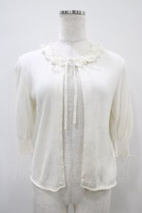 Jane Marple / はしごレースボレロカーディガン  オフ H-25-10-22-049-JM-TO-KB-ZH