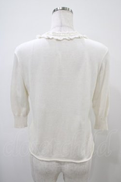 画像2: Jane Marple / はしごレースボレロカーディガン  オフ H-25-10-22-049-JM-TO-KB-ZH