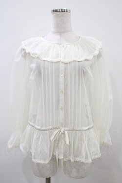 画像1: Melody BasKet / 朝霧を纏うブラウス  アイボリー H-25-10-22-050-LO-BL-KB-ZH