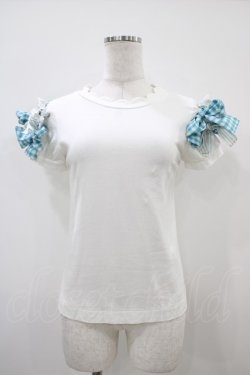画像1: Jane Marple / マルチリボンスカラップカットソー  白 H-25-10-22-052-JM-TO-KB-ZH