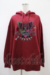 NieR Clothing / プリントプルパーカー  ボルドー H-25-10-22-054-PU-TO-KB-ZH