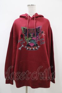 NieR Clothing / プリントプルパーカー  ボルドー H-25-10-22-054-PU-TO-KB-ZH