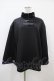 画像1: NieR Clothing / ベルトハイネックZIPトップス  黒×和柄九尾 H-25-10-22-057-PU-TO-KB-ZH (1)