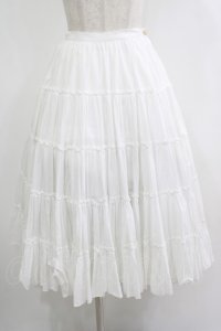 alice auaa / ティアードスカート 3（約9号） 白 H-25-10-22-1004-AA-SK-KB-ZH