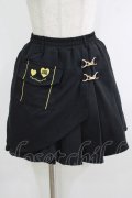 NieR Clothing / ラップ風プリーツスカート  黒 H-25-10-22-1030-PU-SK-KB-ZH