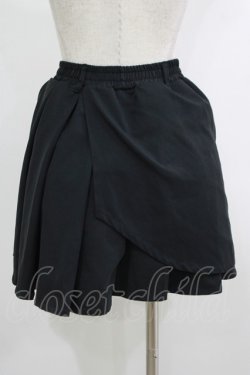 画像3: NieR Clothing / ラップ風プリーツスカート  黒 H-25-10-22-1030-PU-SK-KB-ZH