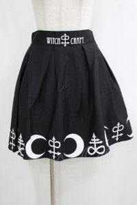Restyle / SYMBOL SKIRT L ブラック×ホワイト H-25-10-22-1031-GO-SK-KB-ZH