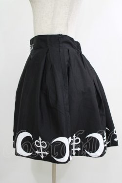 画像2: Restyle / SYMBOL SKIRT L ブラック×ホワイト H-25-10-22-1031-GO-SK-KB-ZH