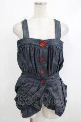 alice auaa / ギャザー変形ビスチェ 3（約9号） インディゴ H-25-10-22-1036-AA-TO-KB-ZH