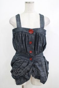 alice auaa / ギャザー変形ビスチェ 3（約9号） インディゴ H-25-10-22-1036-AA-TO-KB-ZH