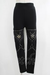 Restyle / PENTAGRAM HARNESS LEGGINGS M ブラック H-25-10-22-1039-GO-PA-KB-ZH