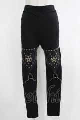 Restyle / PENTAGRAM HARNESS LEGGINGS M ブラック H-25-10-22-1040-GO-PA-KB-ZH