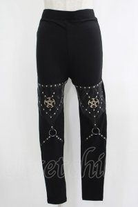 Restyle / PENTAGRAM HARNESS LEGGINGS M ブラック H-25-10-22-1040-GO-PA-KB-ZH