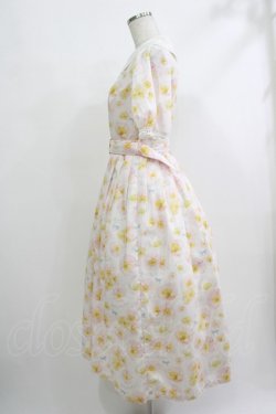 画像2: Melody BasKet / Blooming poppyフロントボタンワンピース  ピンク H-25-10-22-1005-LO-OP-KB-ZH