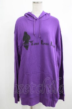画像1: NieR Clothing / プリントプルパーカー 2XL パープル H-25-10-22-1048-PU-TO-KB-ZH