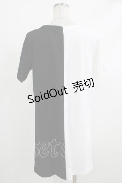 画像3: HELL CAT PUNKS / バイカラーロングTシャツSKULL F 黒×白 H-25-10-22-1049-PU-TO-KB-ZT388