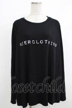 画像1: NieR Clothing / COTTON LONG CUTSEW  黒 H-25-10-22-1050-PU-TO-KB-ZH