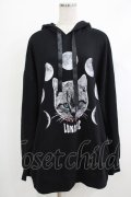 LISTEN FLAVOR / ルナティックキャット猫耳パーカー  ブラック H-25-10-22-1053-PU-TO-KB-ZH