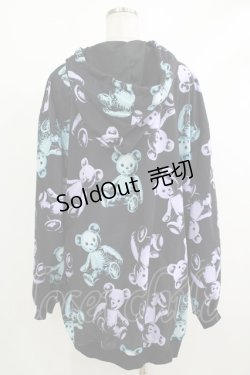 画像3: Drug Honey / スケルトンテディプルパーカー  黒 H-25-10-22-1054-PU-TO-KB-ZH
