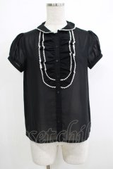 MILK / ROMANTIC ブラウス  ブラック H-25-10-22-1056-ML-BL-KB-ZT1208H