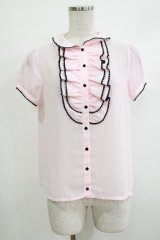 MILK / ROMANTIC ブラウス  ピンク H-25-10-22-1057-ML-BL-KB-ZT1208H