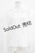 merry jenny / フードレースtops  オフホワイト H-25-10-22-1059-LO-TO-KB-ZH