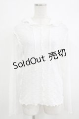 merry jenny / フードレースtops  オフホワイト H-25-10-22-1059-LO-TO-KB-ZH