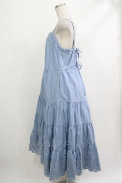 画像2: Jane Marple Dans Le Salon / Typewriter lace tiered dress M ブルー H-25-10-22-1007-JM-OP-KB-ZH