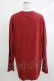 画像3: NieR Clothing / COTTON LONG CUTSEW XL エンジ H-25-10-22-1063-PU-TO-KB-ZH (3)