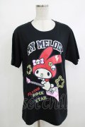 LISTEN FLAVOR / マイメロディのロックスターTシャツ LL ブラック H-25-10-22-1064-PU-TO-KB-ZH