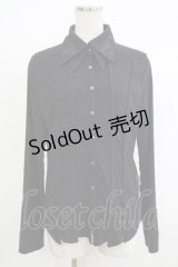 Rozen Kavalier / ダブルカラーブラウス  ブラック H-25-10-22-1065-OO-BL-KB-ZH