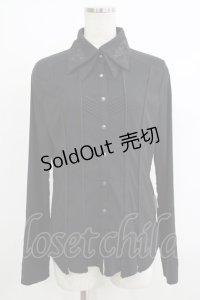 Rozen Kavalier / ダブルカラーブラウス  ブラック H-25-10-22-1065-OO-BL-KB-ZH