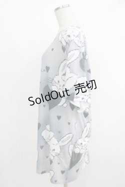 画像2: 【SALE】MILKBOY / Bunny play Tee XL グレーベース H-25-10-22-1067-MB-TO-KB-ZT388