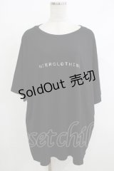 NieR Clothing / 刺繍COTTON CUTSEW  黒 H-25-10-22-1069-PU-TO-KB-ZT388