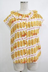 MILK / Biscottiブラウス  プレーンビスケット H-25-10-22-1071-ML-BL-KB-ZH