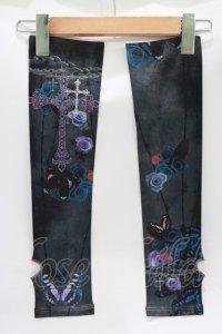 Triple fortune / プリントアームカバー   H-25-10-22-1076-EL-ZA-KB-ZH