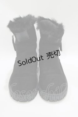 画像1: NieR Clothing / ショートブーツ 38(約24.5〜25cm) ブラック H-25-10-22-1079-PU-SH-KB-ZH