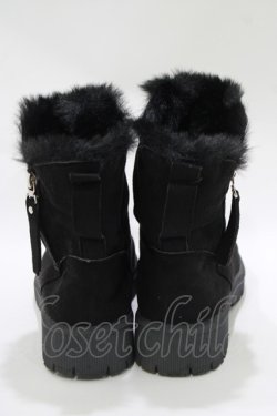 画像3: NieR Clothing / ショートブーツ 38(約24.5〜25cm) ブラック H-25-10-22-1079-PU-SH-KB-ZH