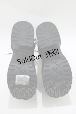 画像5: YOSUKE / 厚底レースアップブーツ 24.5cm 黒 H-25-10-22-1081-PU-SH-KB-ZH