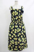 Jane Marple / Lemon Limeストラップドレス M ネイビー H-25-10-22-1011-JM-OP-KB-ZH