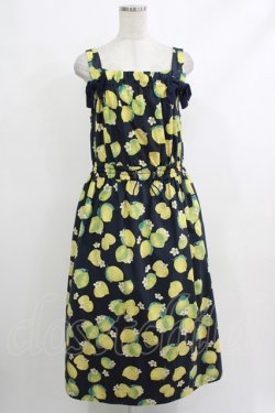 画像1: Jane Marple / Lemon Limeストラップドレス M ネイビー H-25-10-22-1011-JM-OP-KB-ZH