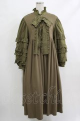 Candy Stripper / ADDICTED TO YOU DRESS  カーキ H-25-10-22-1012-PU-OP-KB-ZH