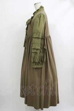 画像2: Candy Stripper / ADDICTED TO YOU DRESS  カーキ H-25-10-22-1012-PU-OP-KB-ZH
