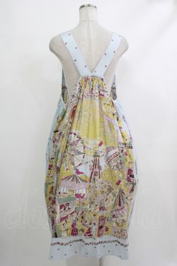画像3: Jane Marple Dans Le Salon / La fete foraine apron dress M サックス H-25-10-22-1014-JM-OP-KB-ZH