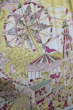 画像4: Jane Marple Dans Le Salon / La fete foraine apron dress M サックス H-25-10-22-1014-JM-OP-KB-ZH