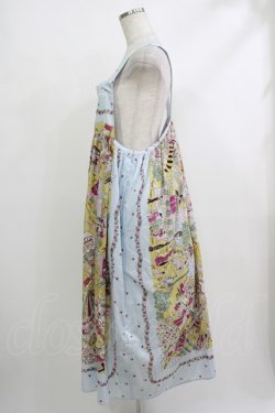 画像2: Jane Marple / La fete foraineエプロンドレス M サックス H-25-10-22-1015-JM-OP-KB-ZH