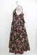 画像2: Jane Marple / Strawberry garden Strap dress M ブラック H-25-10-22-1016-JM-OP-KB-ZH (2)
