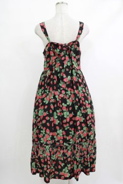 画像3: Jane Marple / Strawberry garden Strap dress M ブラック H-25-10-22-1016-JM-OP-KB-ZH